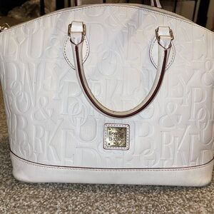 Dooney & Bourke White Embossed Satchel